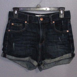 High-waist Jean Shorts